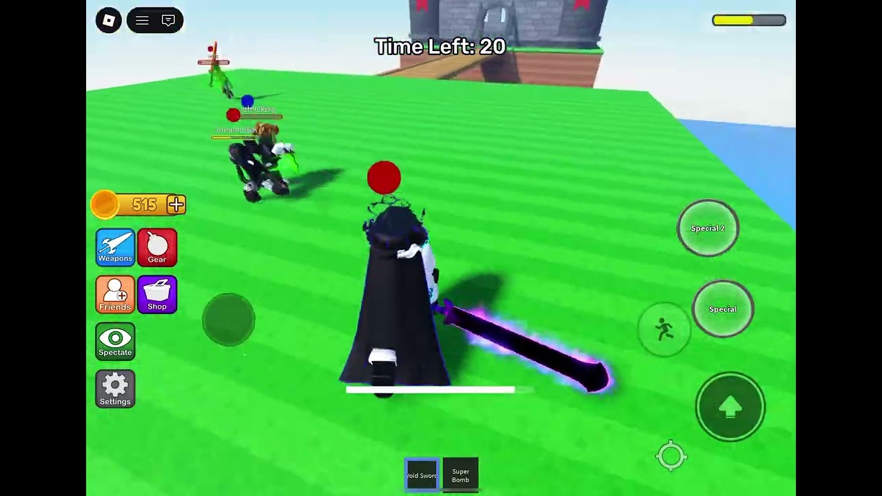 Playing battle mini games