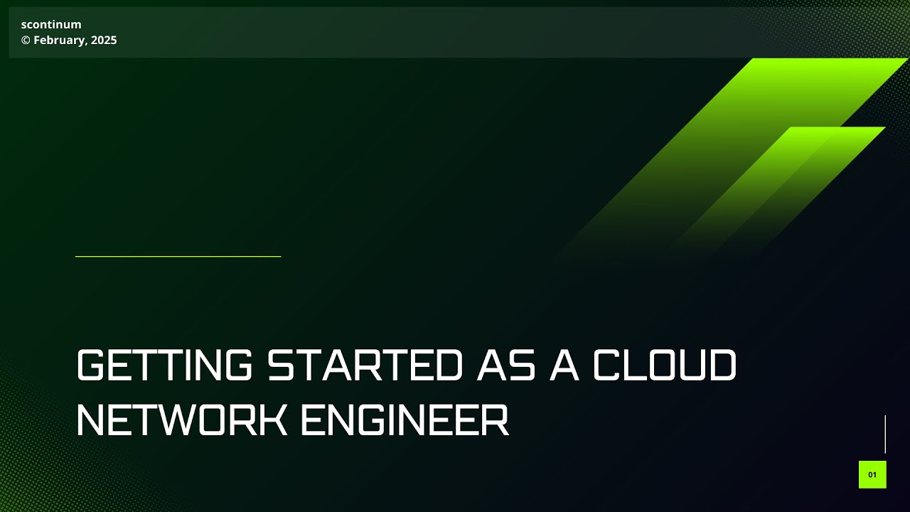 Getting Started as a Cloud Network Engineer
