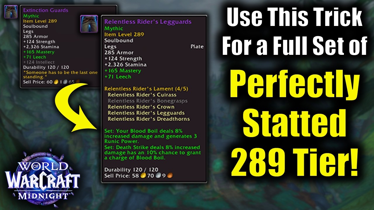 How to Get Perfectly Statted 289 Season 1 Tier Pieces