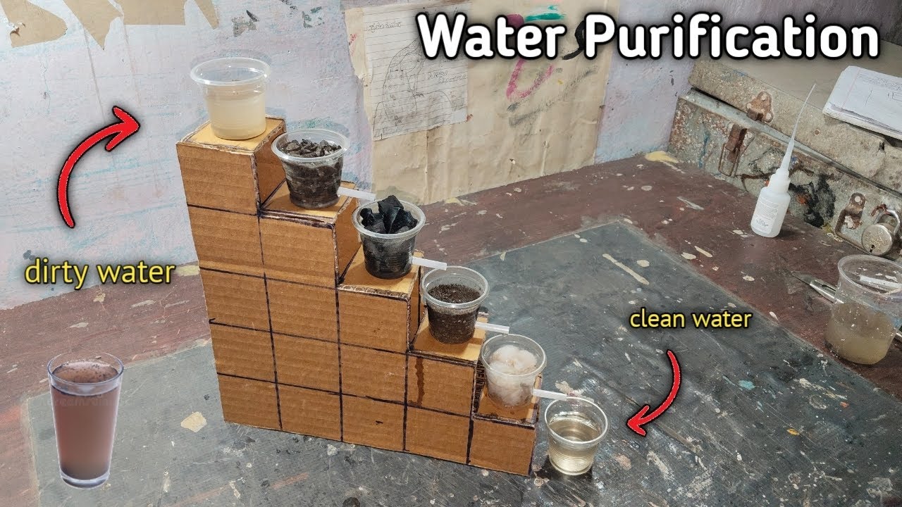 Water Purification Working Model (Water Filter Project)