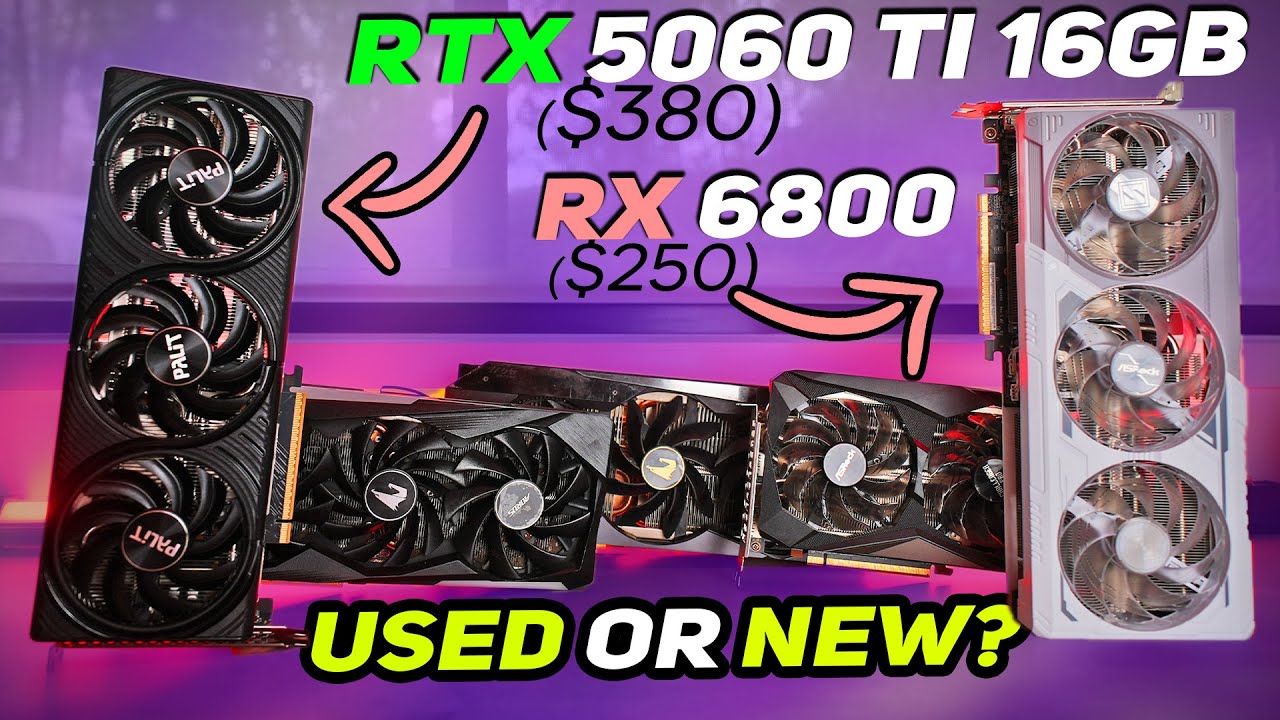 Używane karty RTX 3080 i RX 6800 kontra RTX 5060 Ti 16GB - czy nowe są lepszym wyborem?