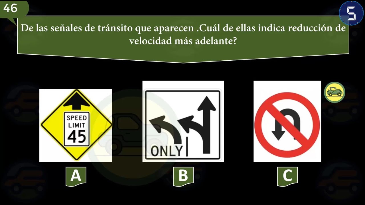 ACTUAL EXAMEN TEÓRICO 2025 para la LICENCIA DE CONDUCIR DMV EN ESPANOL 4