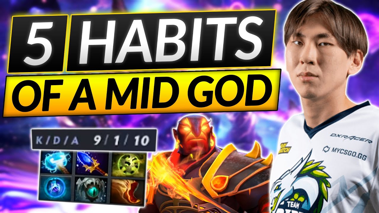 Top 5 PRO Habits EVERY MIDLANER MUST ABUSE - INSANE Tips and Tricks - Dota 2 Guide