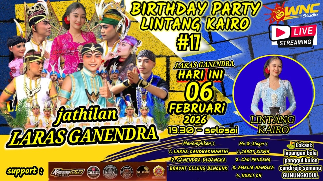 LIVE STREAMING JATHILAN LARAS GANENDRA – BIRTHDAY PARTY LINTANG KAIRO #17