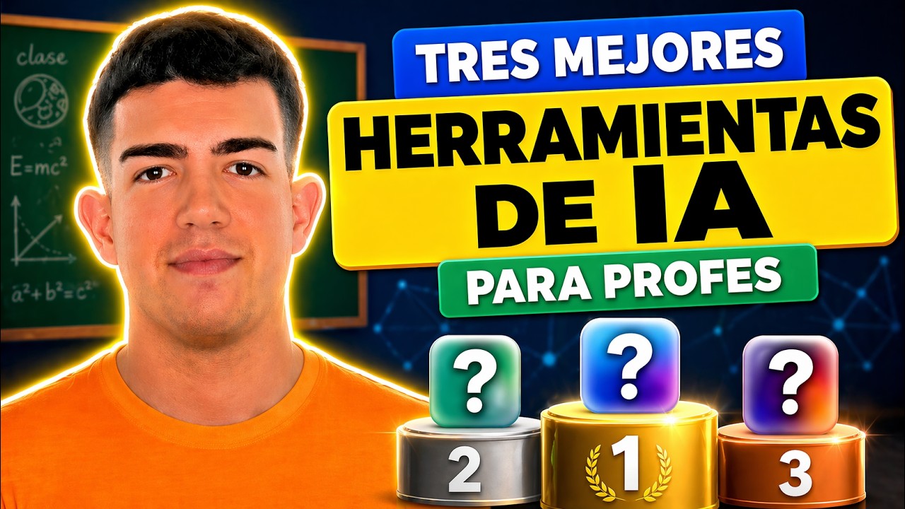 3 MEJORES HERRAMIENTAS de IA para PROFESORES (2025) [Inteligencia artificial para Docentes]