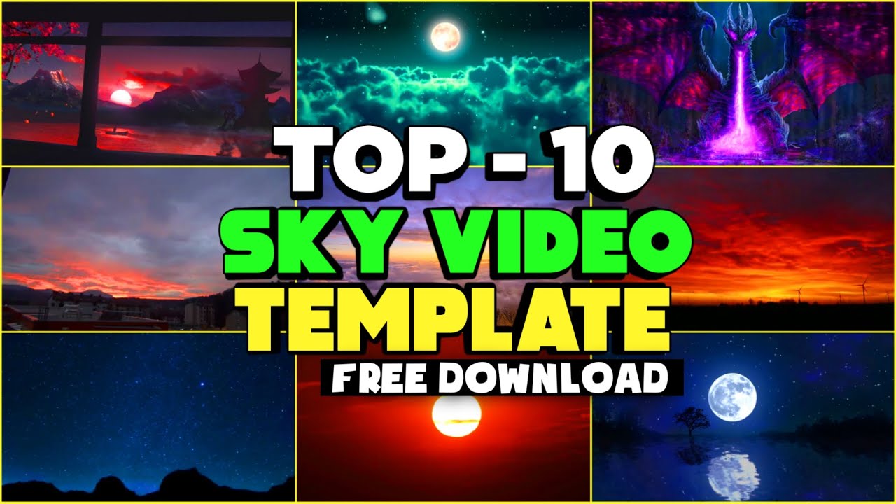 Sky Background || Free Fire Sky Change Effect  || Sky Video Template || Technical Arrow ||