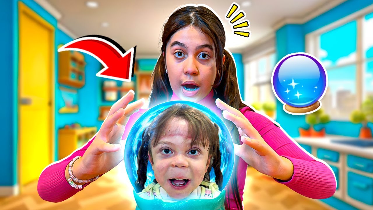 SARAH e ELOAH em uma HISTÓRIA ENGRAÇADA da BOLA DE CRISTAL | Funny Story for Kids