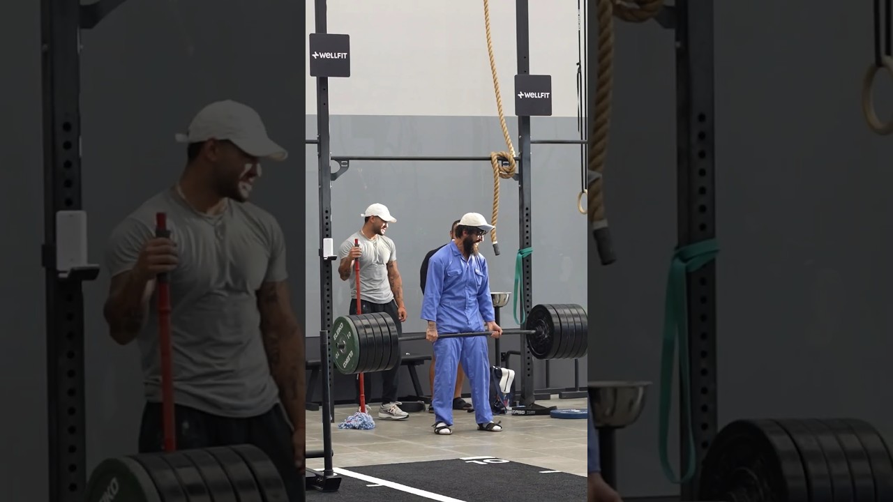 ELITE Powerlifter ANATOLY Pretends to be CLEANER in GYM #anatoly #fitness #gym