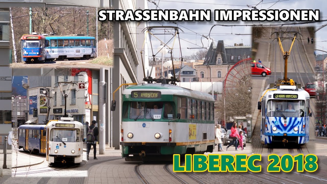 Straßenbahnen Liberec (Reichenberg) - Tatra Impressionen 4/2018
