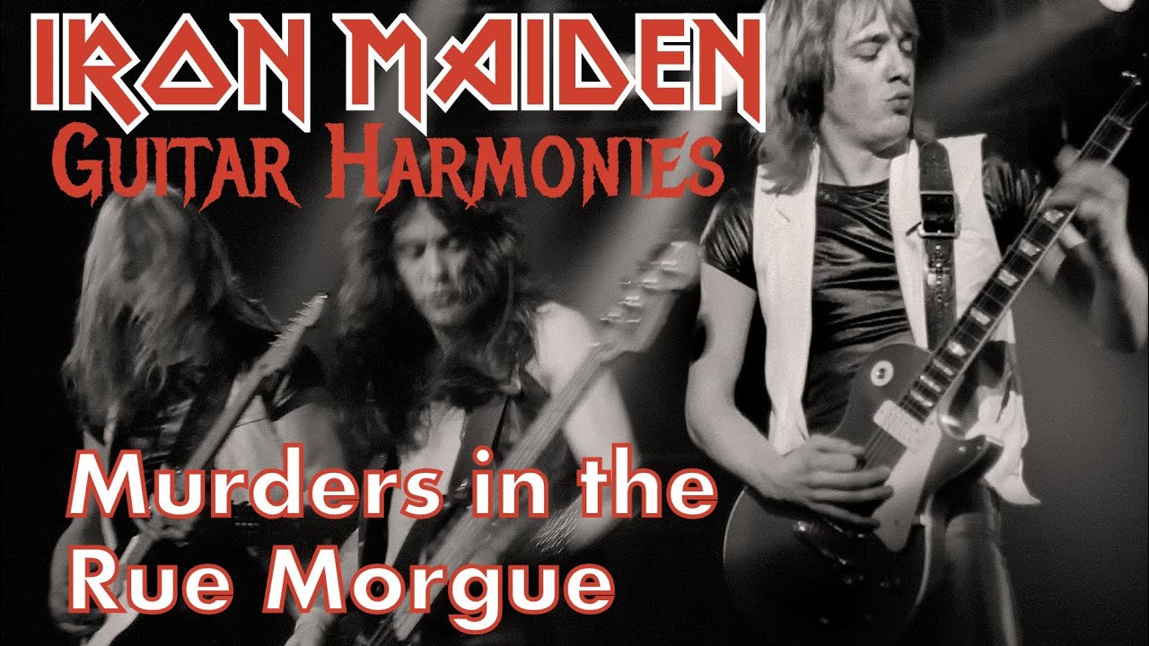 IRON MAIDEN Guitar Harmonies #9 Murders in the Rue Morgue lesson with tabs