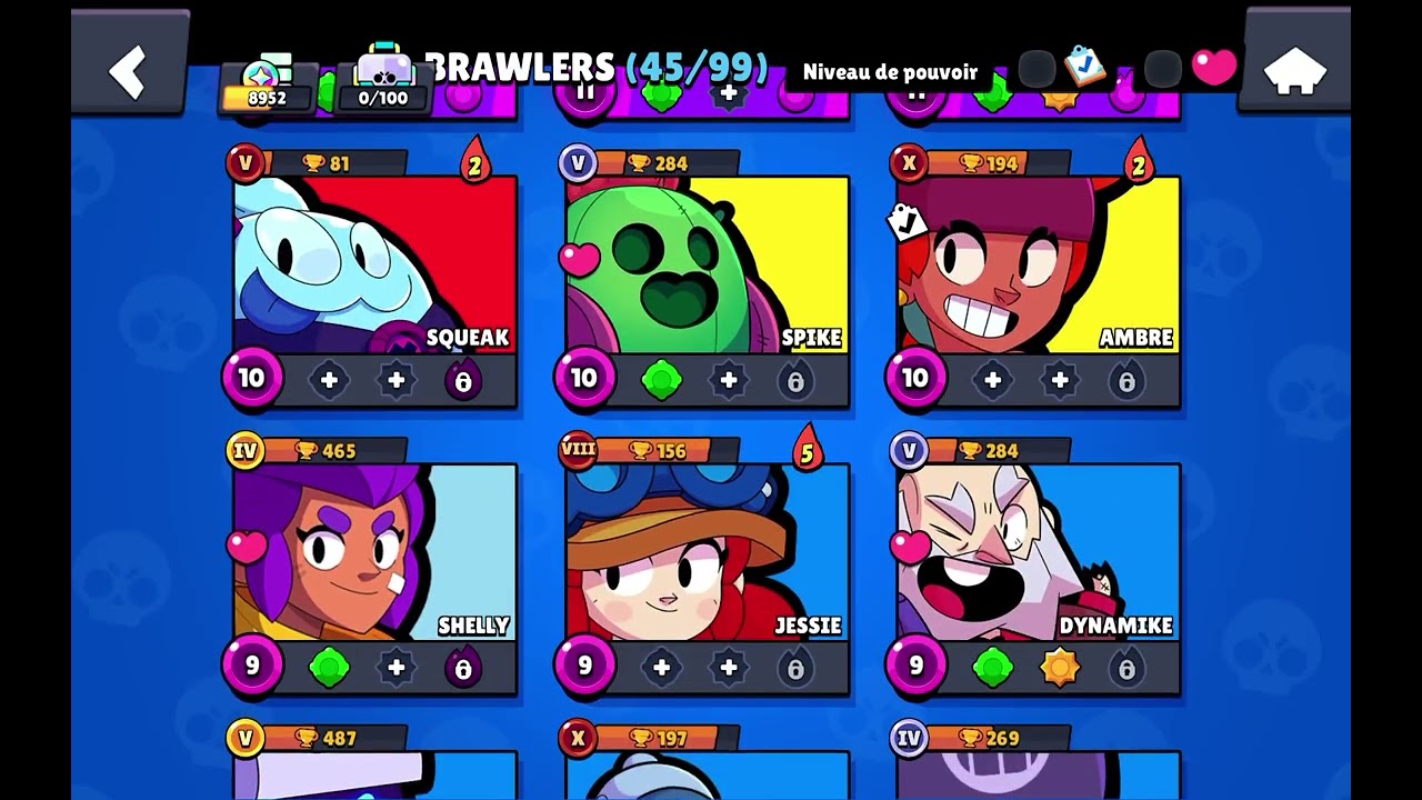 Je passe les 9000 trophée sur Brawl stars 