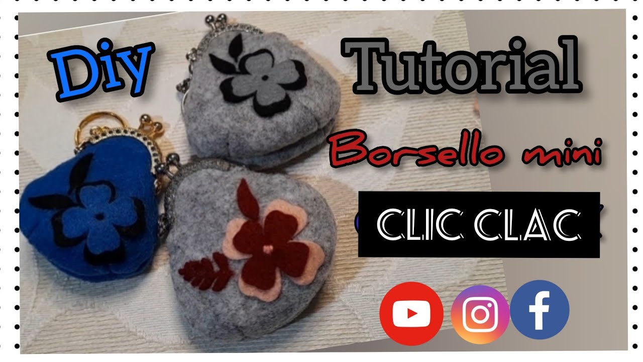 🪡🧵DIY borsello con mini #Clicclac. felt - Collaborazione con Pandahall Select