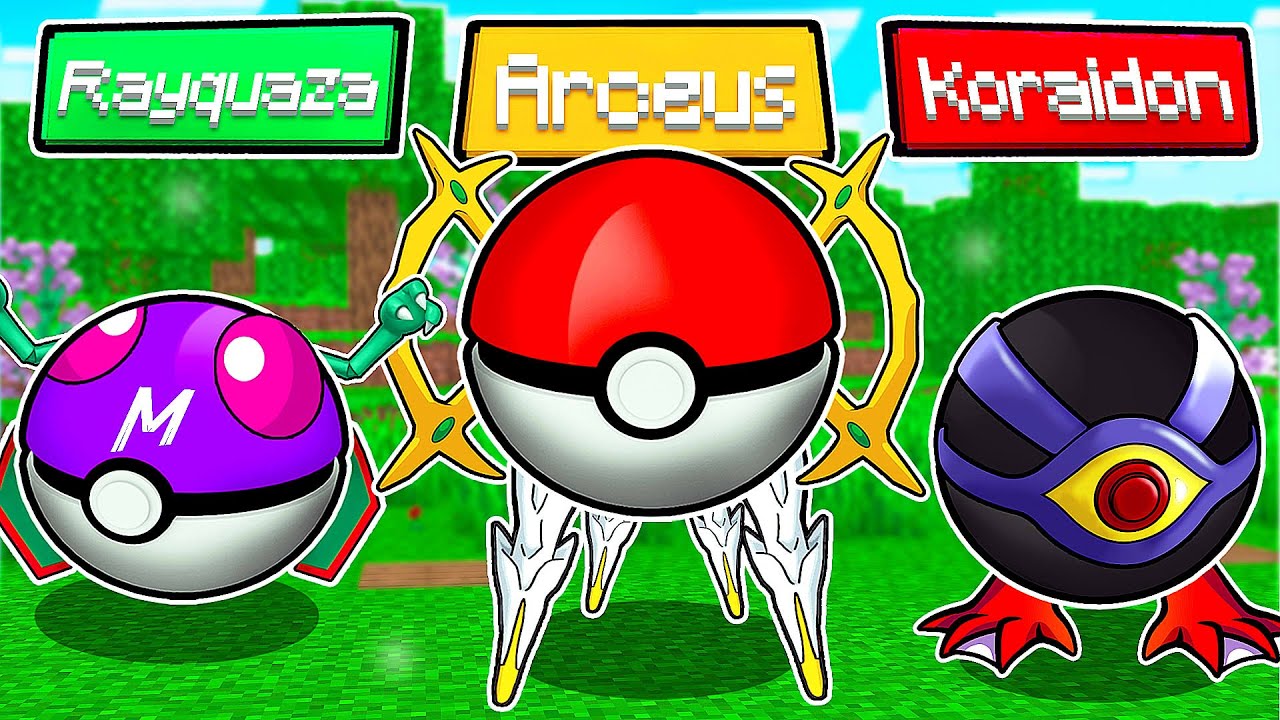Escolha seu Pokémon Inicial Aleatório Só Vendo seus PÉS no Pixelmon no Minecraft!