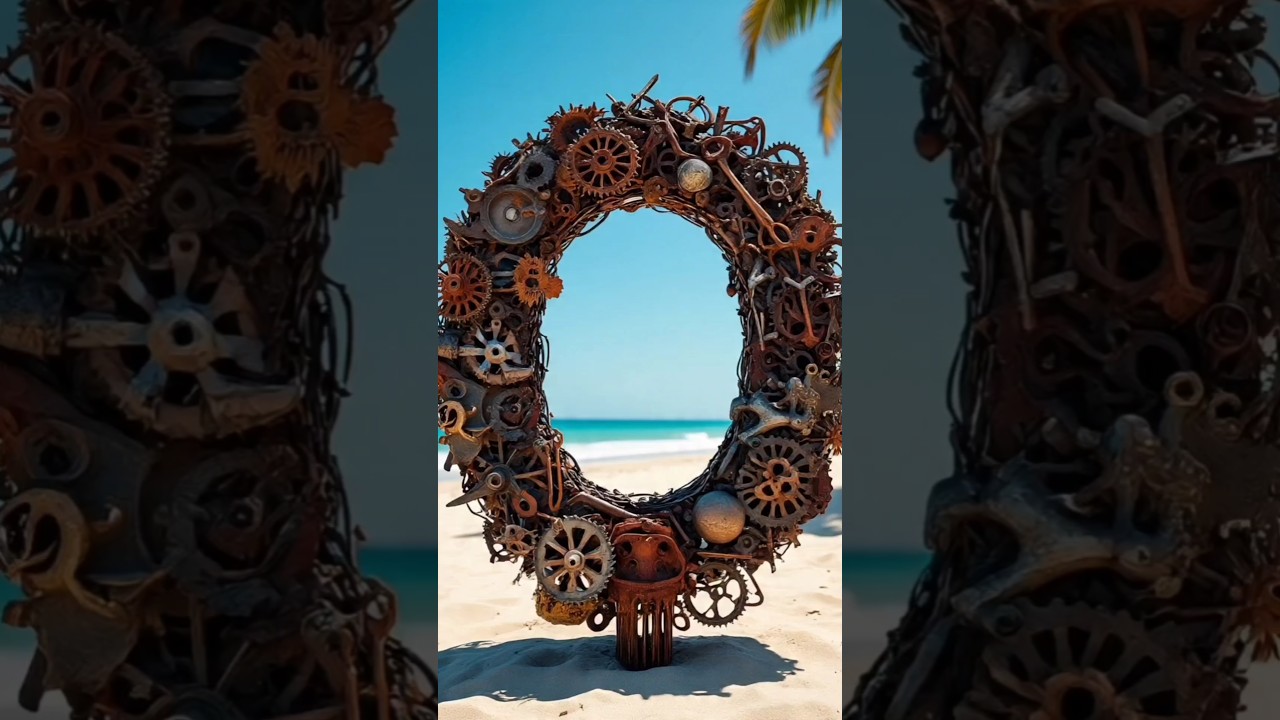 Oszałamiające odliczanie od 0 do 9 w projekcie Metal Scape ✨ | Art Timer #countup #10seconds #shorts