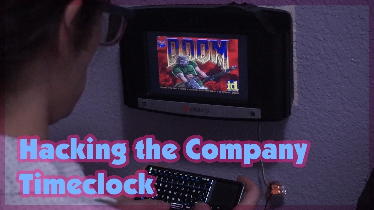 playing DOOM on company time(clocks)
