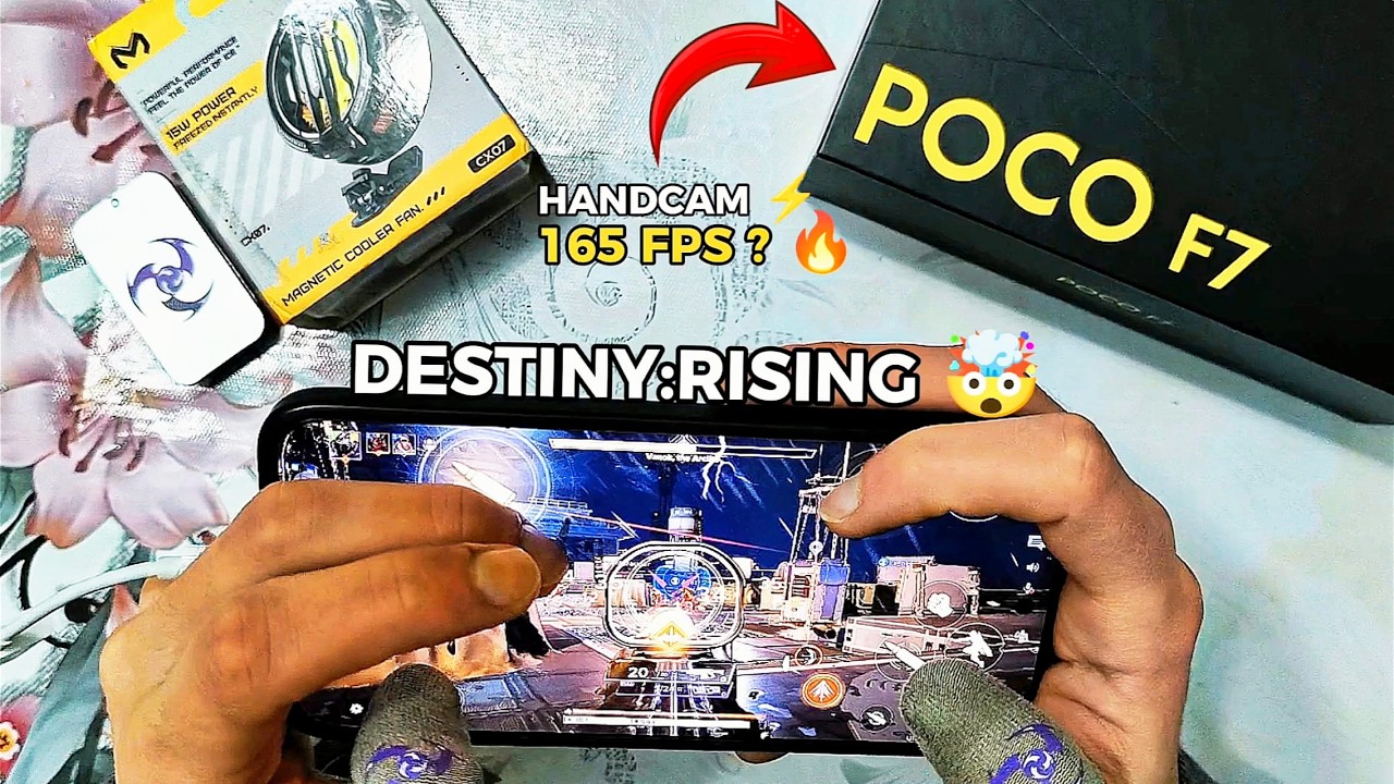 POCO F7 DESTİNY RİSİNG GAMEPLAY 🤯 ULTRA HDR GRAPHICS 165 FPS ? 🔥 HANDCAM ⚡