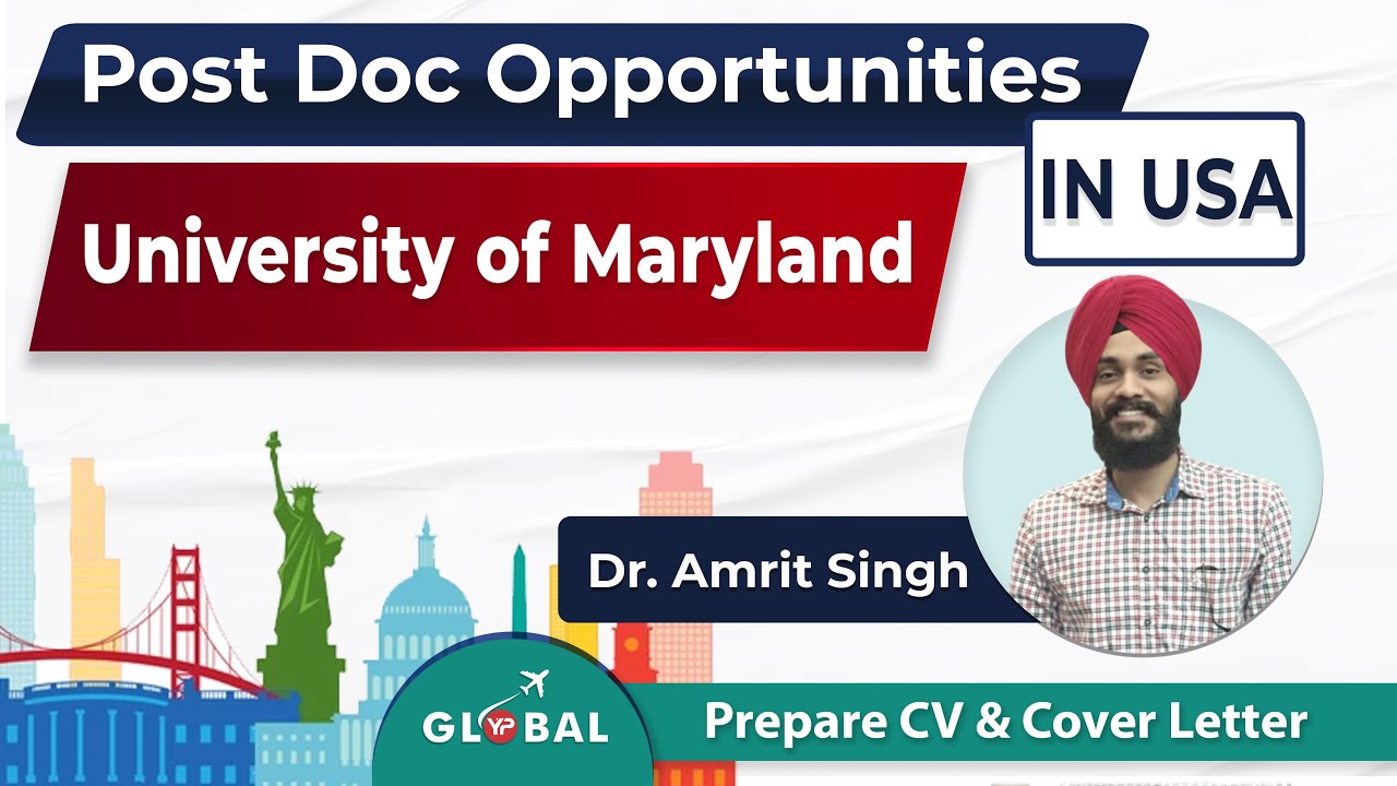 Opportunities for postdoctoral research in the United States | Inspirational| University of Maryland