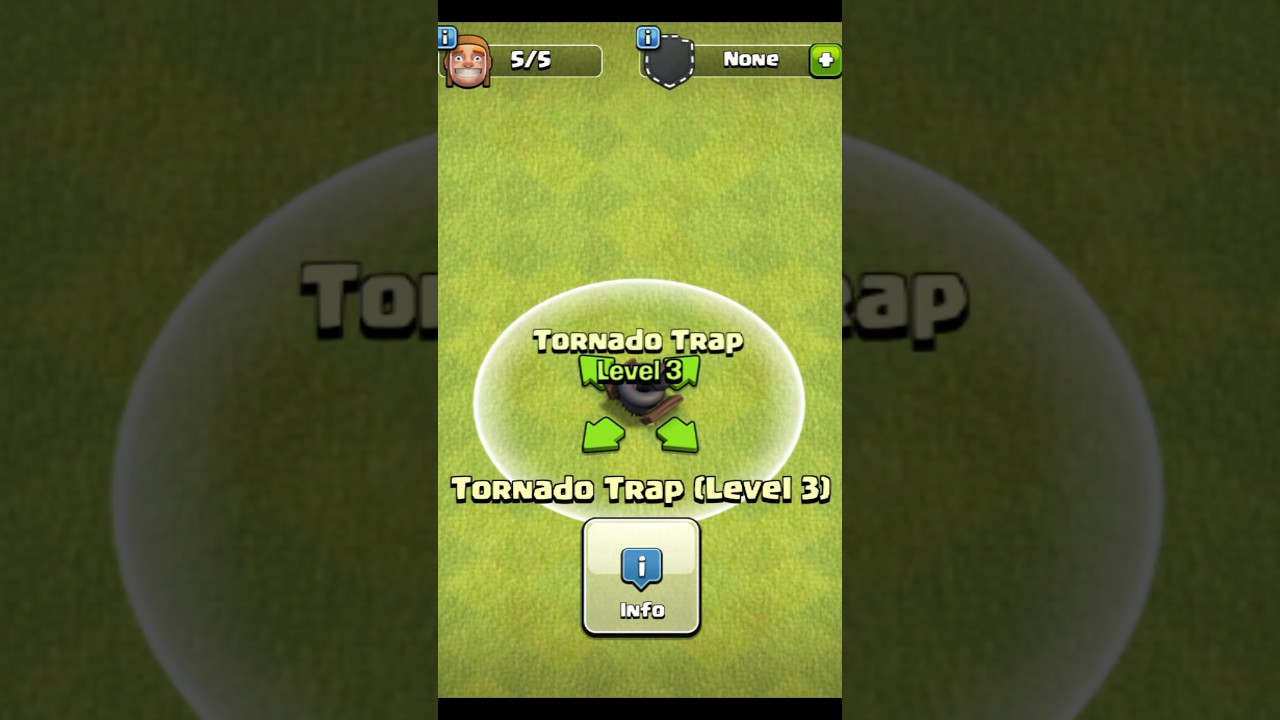 Upgrade Of Tornado Trap Level 1 To Max | COC #shorts