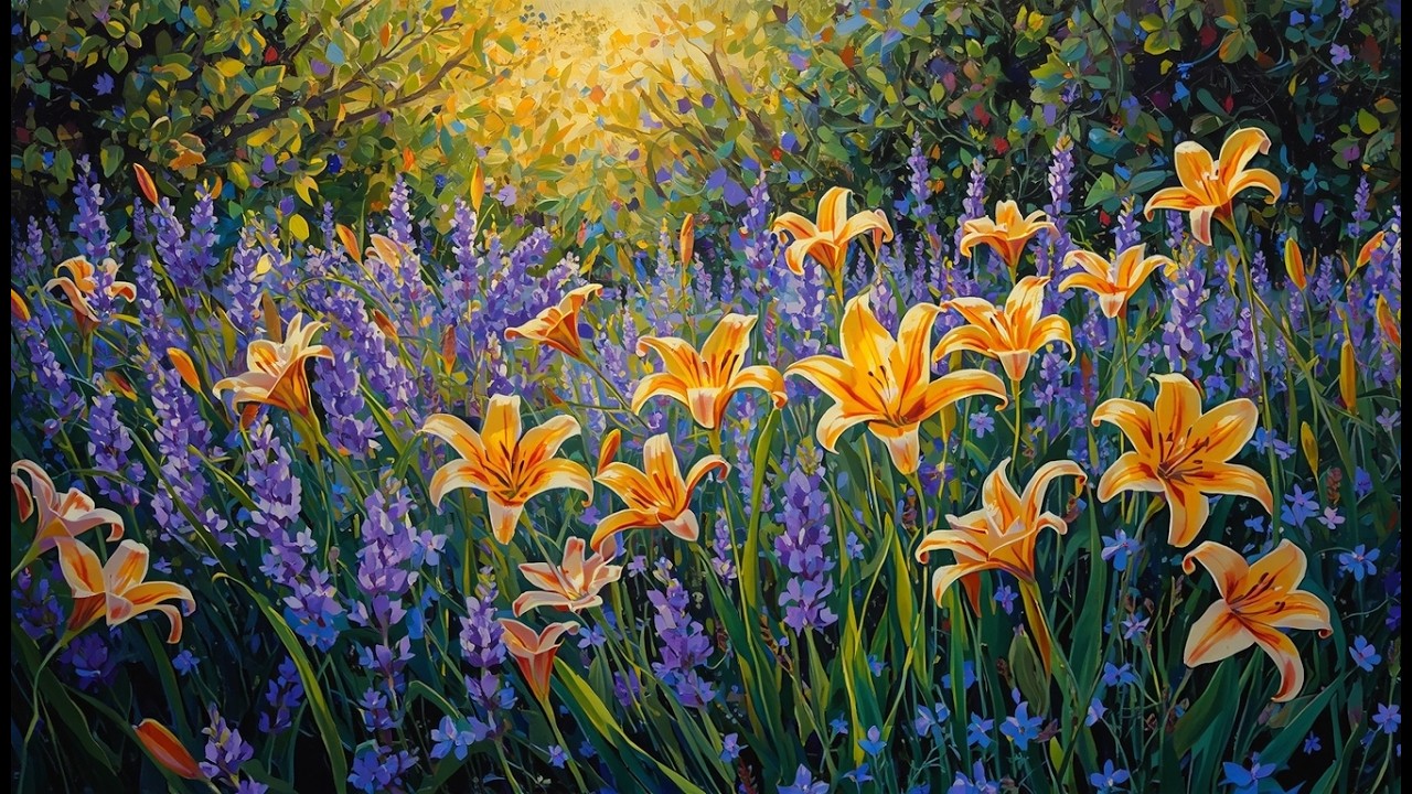 Floral Free Tv Art Wallpaper LIVE Screensaver Home Decor new Oil Painting Digital Wildflower