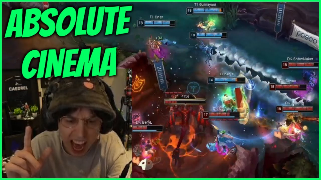 Caedrel Casts His Ult And Complete Chaos Ensues (T1 VS DK)