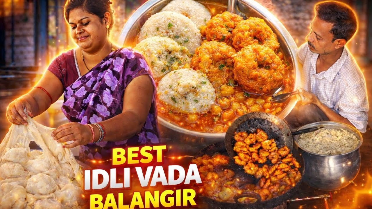 ବଲାଙ୍ଗିର ପ୍ରସିଦ୍ଧ ଇଡଲି ବରା ! Best Idli Vada Odisha Balangir !!