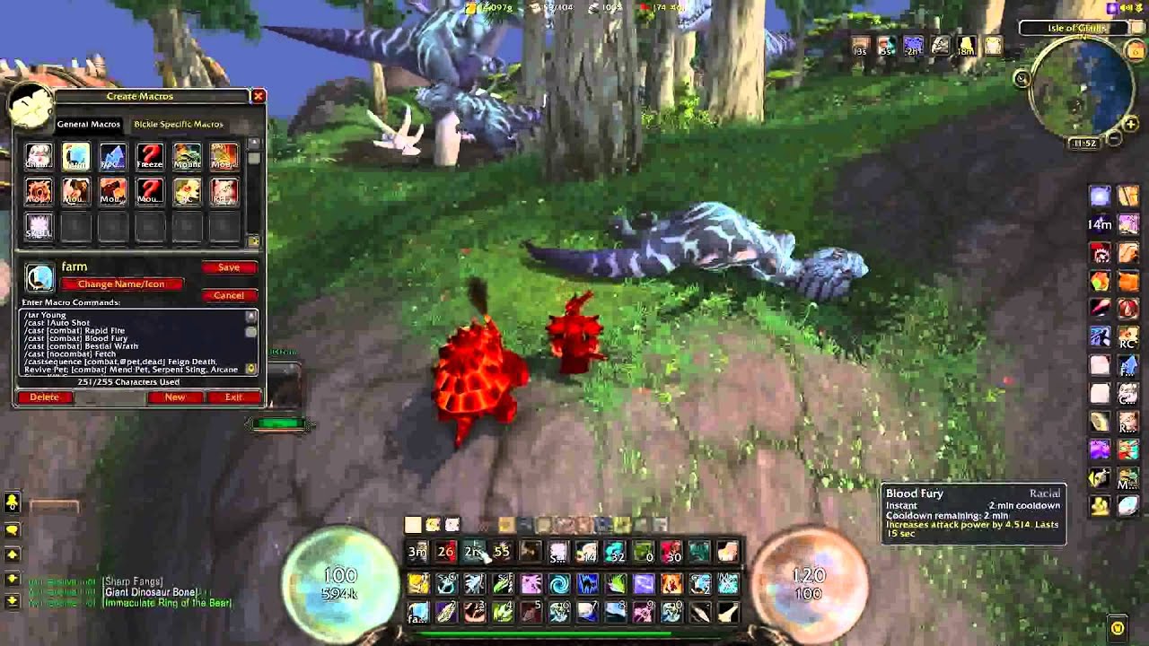 WowCrap - One Button Hunter Farming Macro