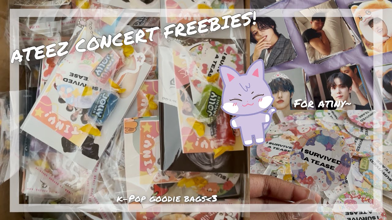 Making ATEEZ Concert Freebies! ♥ K-Pop, ATEEZ, Atiny, Goodie Bags, Concert Gifts