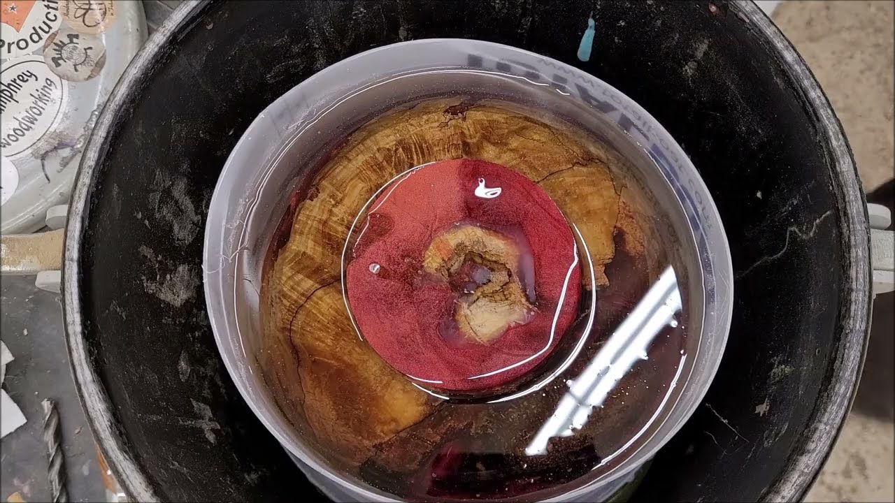Rotten Red Resin Box Elder  Bowl