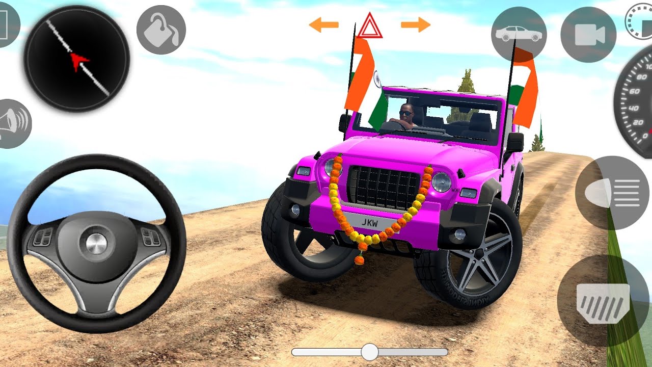 🔥Modified Mahindra Thar 🚙(Dollar Song )🇮🇳 Games: Indian cars simulator 3D