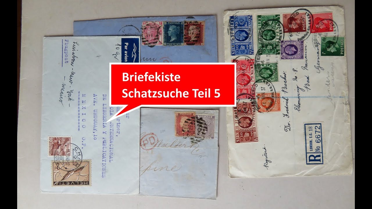 Briefe wertvoll? Briefmarken Schatzsuche in Kiste Briefe - Teil 5 - Briefe und Ganzsachen Europa