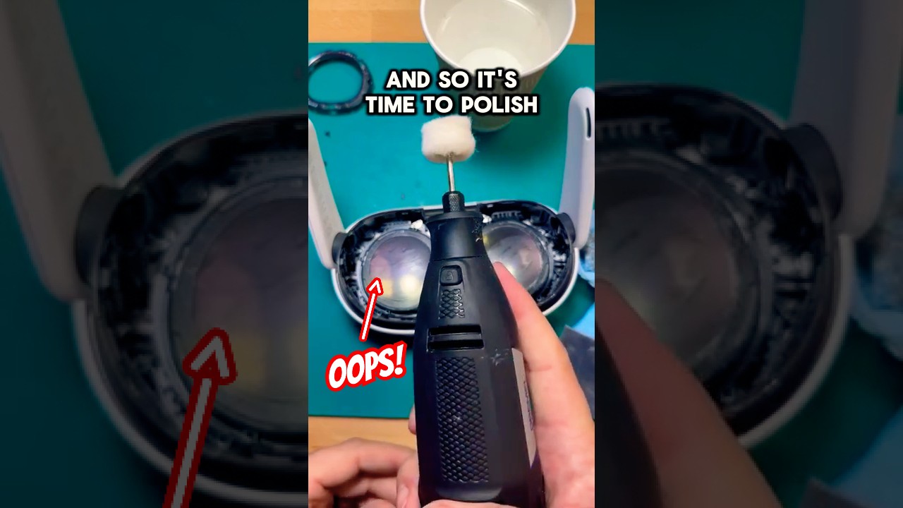 Они пытались отполировать линзы Quest 3... #vr #virtualreality #quest3
