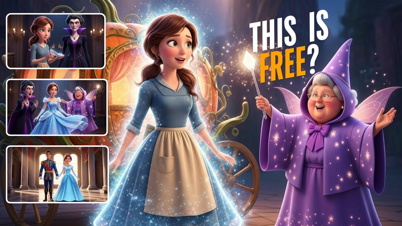 Create Disney-Style Cinderella Animation with AI | No Paid Software