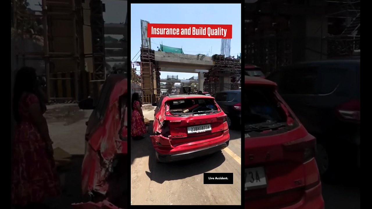 Shocking Skoda Kushaq Crash Caught Live on Camera #shorts #trending