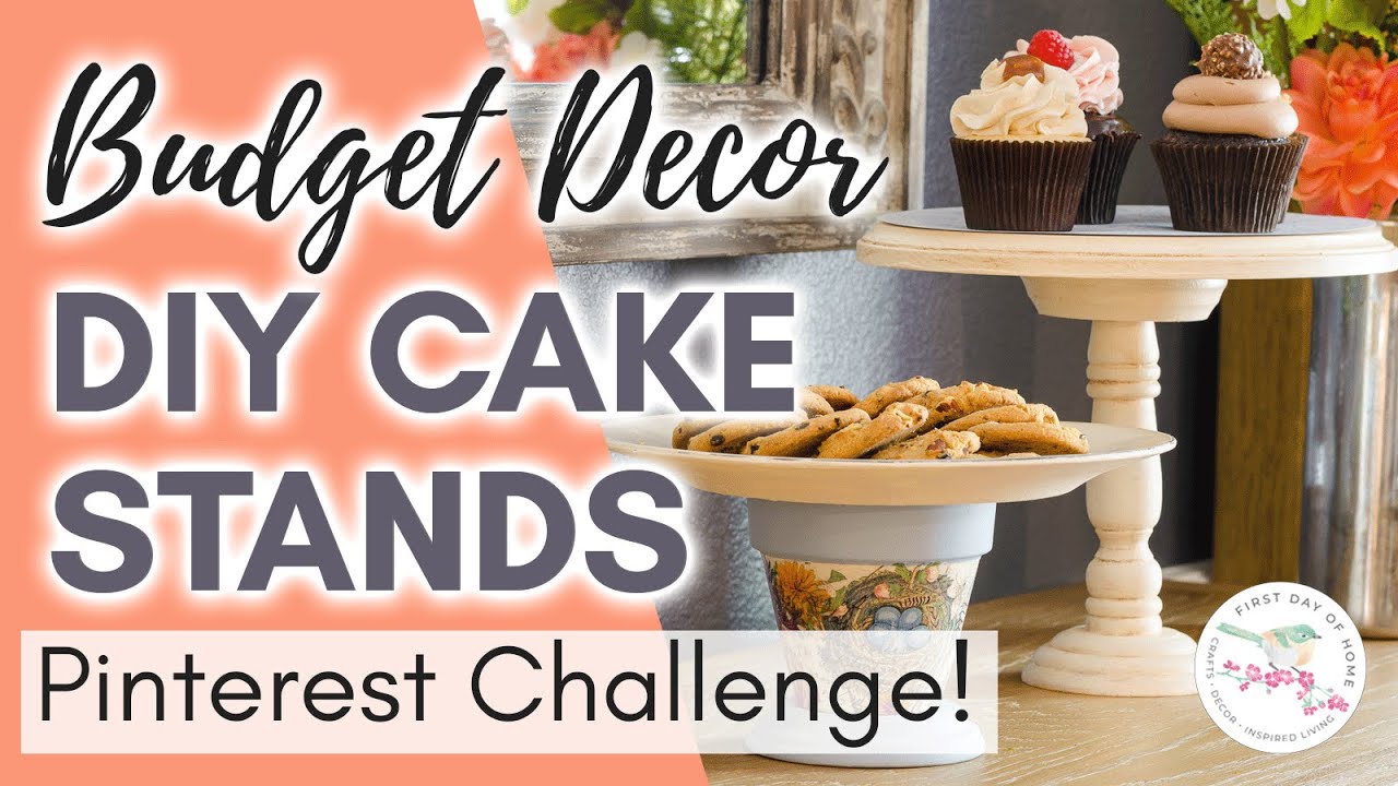 DIY BUDGET CAKE STAND | Dollar Tree DIY & Pinterest Challenge