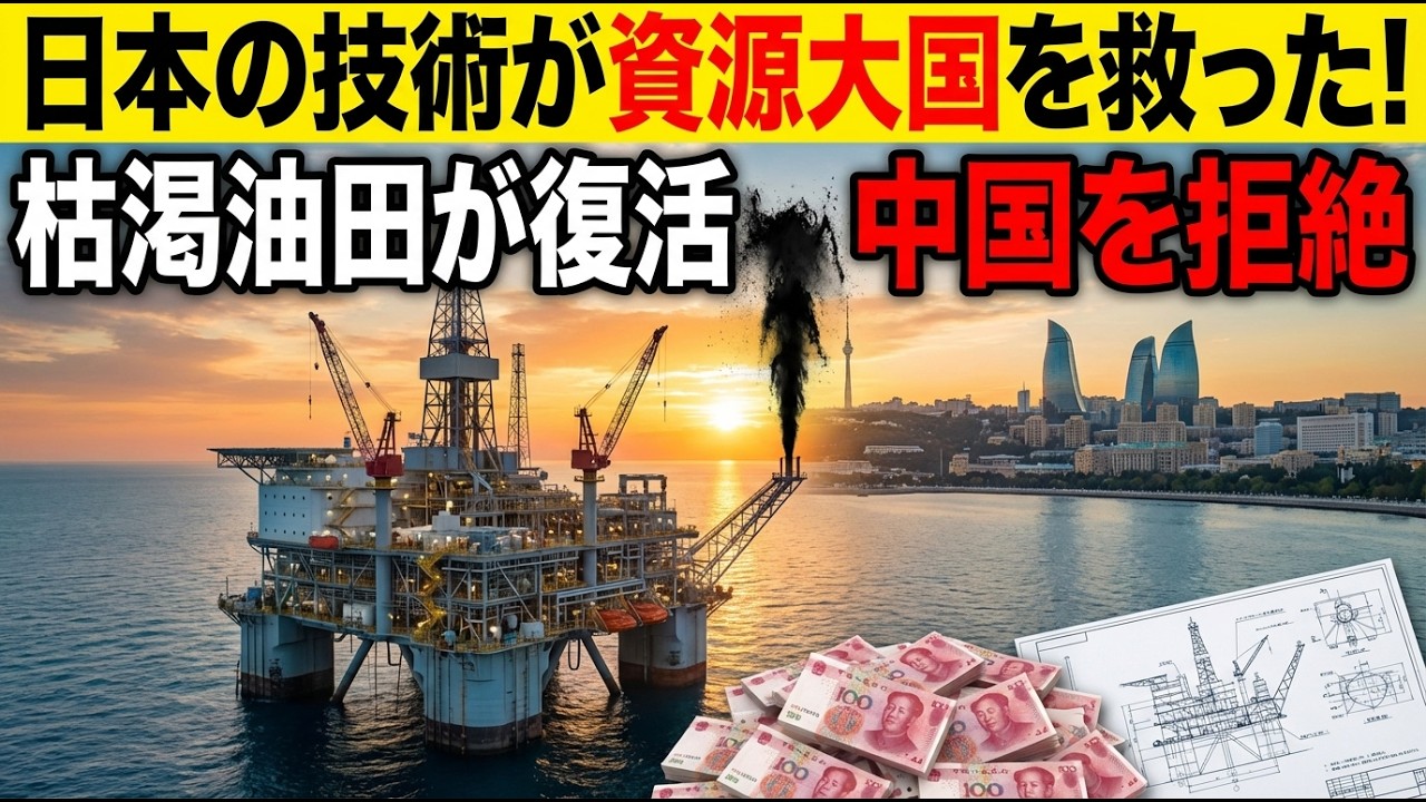 【アゼルバイジャン】中国の「油田買い取り」を拒絶！日本の掘削技術が「枯渇油田」を蘇らせたカスピ海の奇跡