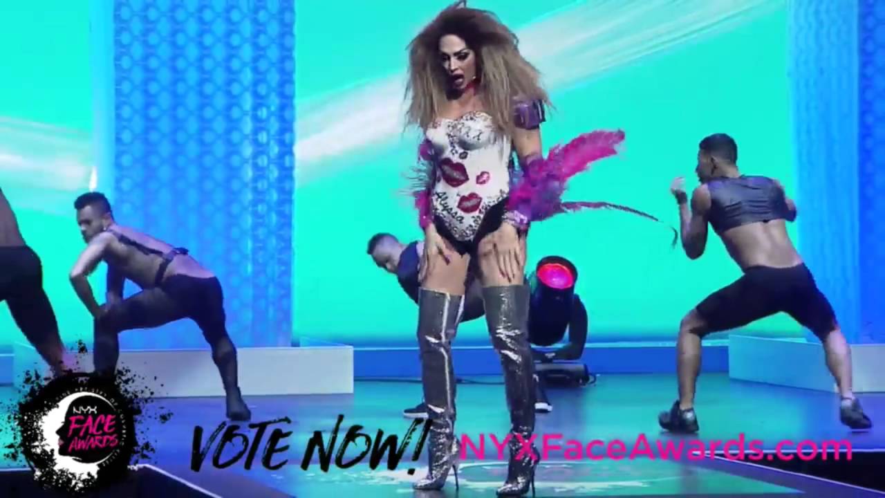 Alyssa Edwards and Laganja Estranja at the 2016 NYX Face Awards