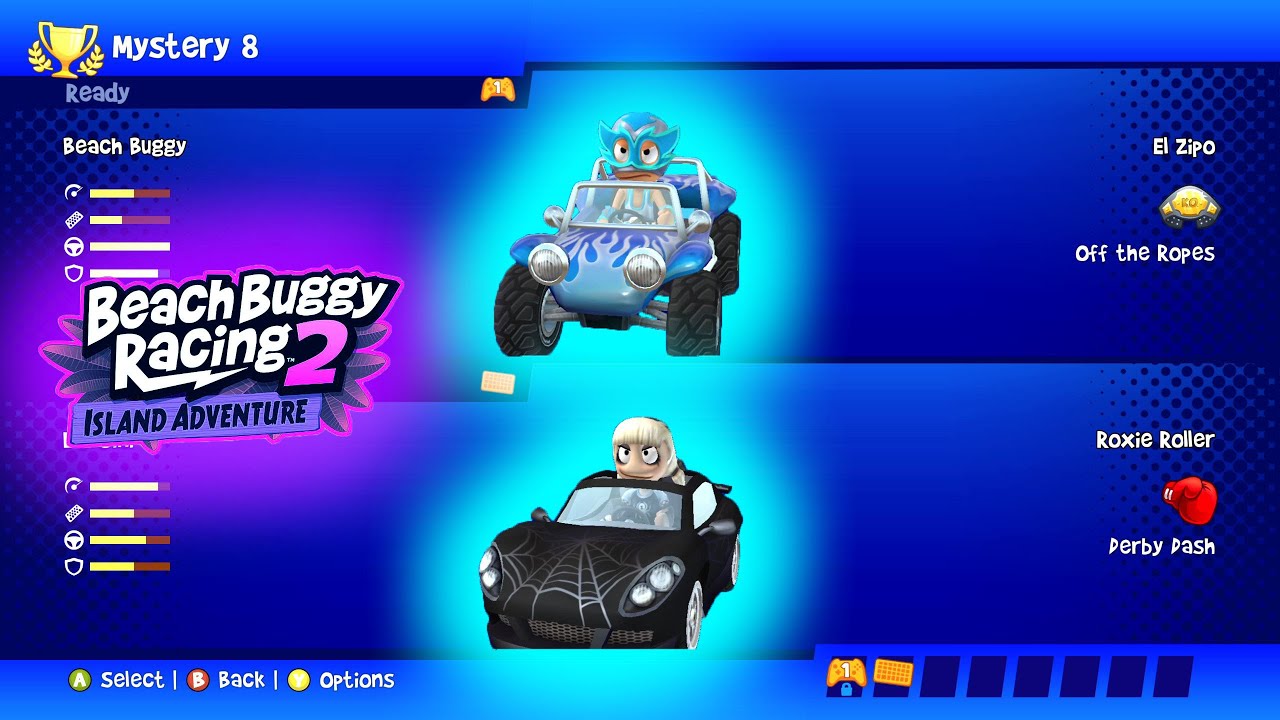 El Zipo ft Beach Buggy VS Roxie Roller ft Lambini - Beach Buggy Racing 2 Adventure