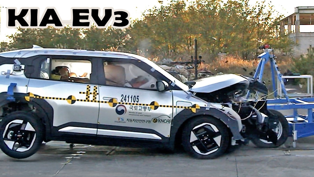 Kia EV3 Crash test & safety test - car to car, front, side pole