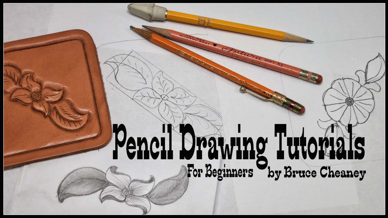 How to draw - leather tooling designs - how to draw for beginners - pencil drawing