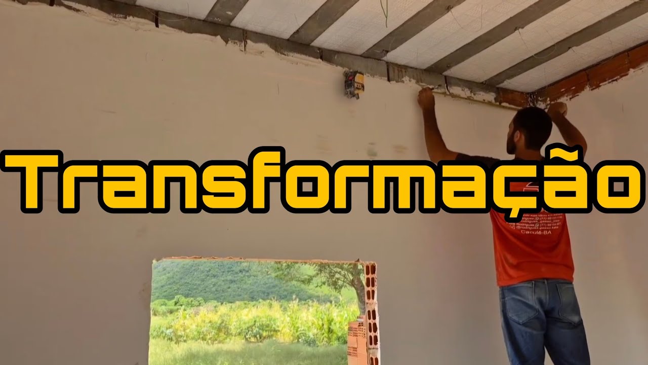 Transformamos essa casa de fazenda. 