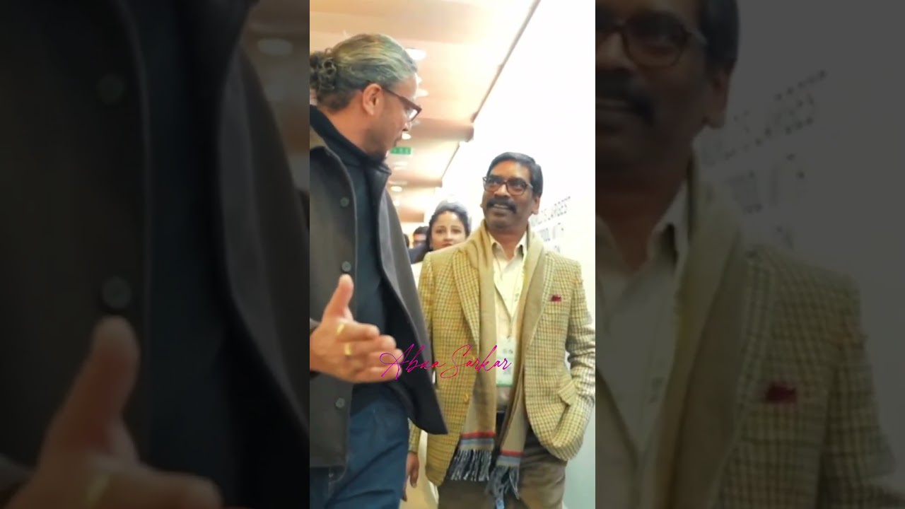 CM Hemant Soren & Kalpana Soren In Davos Switzerland 