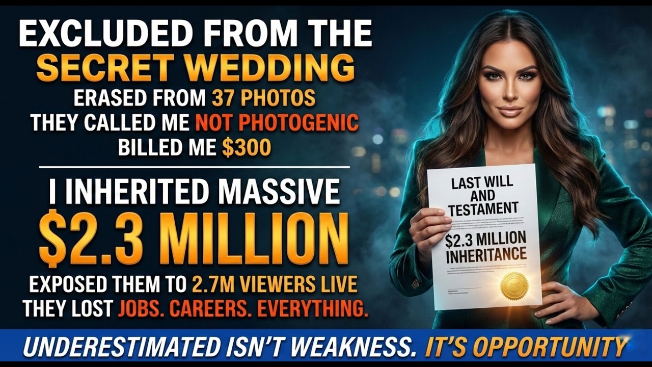 Excluded From Wedding, Inherited $2.3M, Exposed Them Live to 2.7M