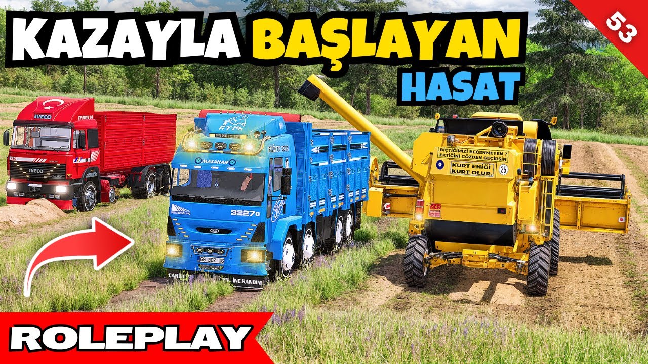 Sezonun İlk Hasadı Kazayla Başladı! 🌾🔥