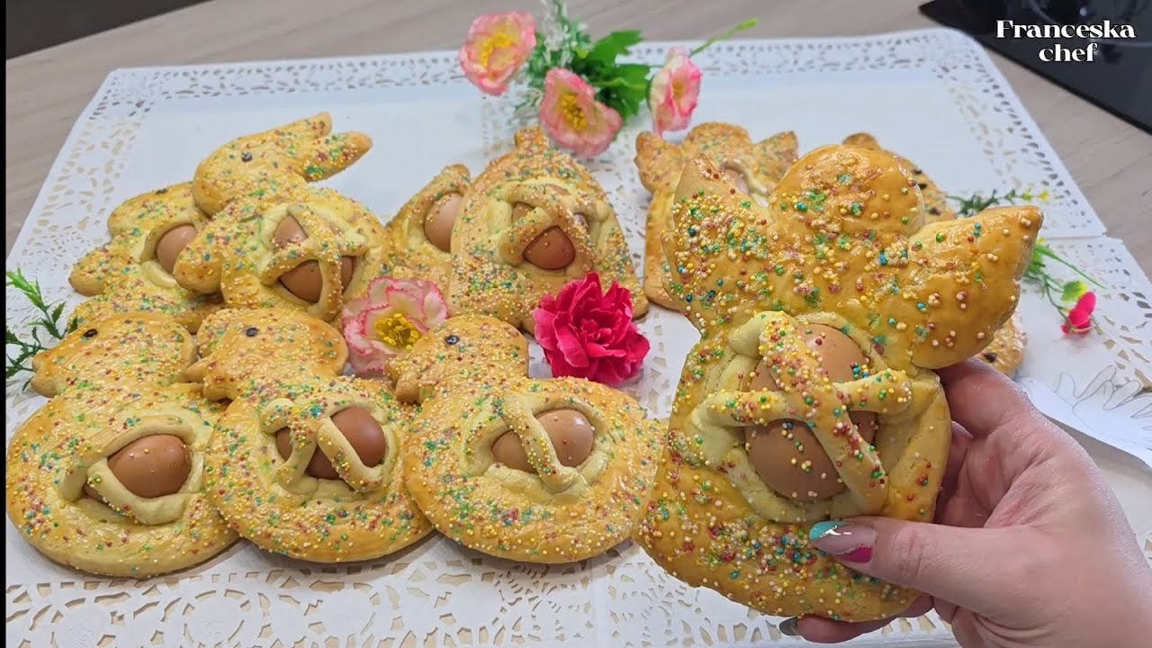 CUDDURACI - PUPI CU L'OVA : BISCOTTI DI PASQUA TRADIZIONALI CALABRESI E SICILIANI RICETTA ORIGINALE 