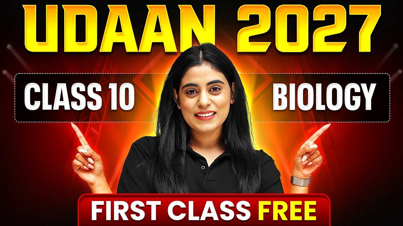 First FREE Biology Class by Samridhi Ma'am || Class 10th Udaan 2027 Batch 🔥