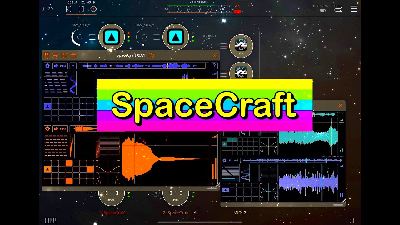SpaceCraft Granular Synth by Mark Watt - Walkthrough & Tutorial for iOS