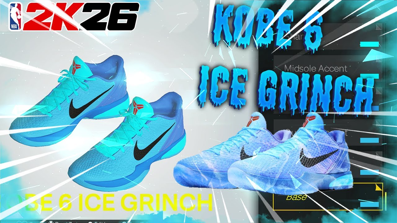 Как сделать Коби 6 &laquo;Ледяным Гринчем&raquo; в NBA 2K26! 🔥 | Руководство по созданию обуви NBA 2K26 | Как...