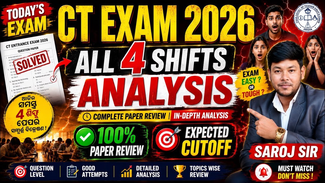 CT Exam 2026 | All 4 Shifts Complete Analysis | Expected Cutoff, Good Attempts & Paper Revie
