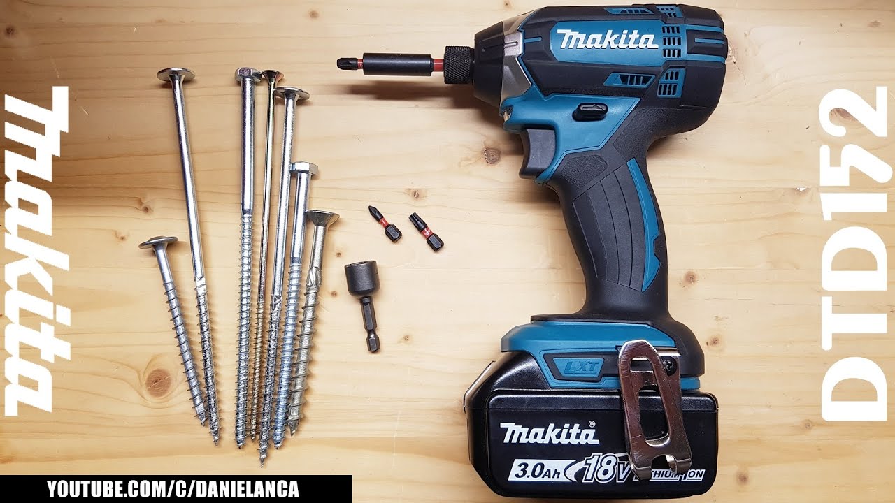 Ce poate masina de insurubat cu impact Makita DTD152, 18V si 165Nm