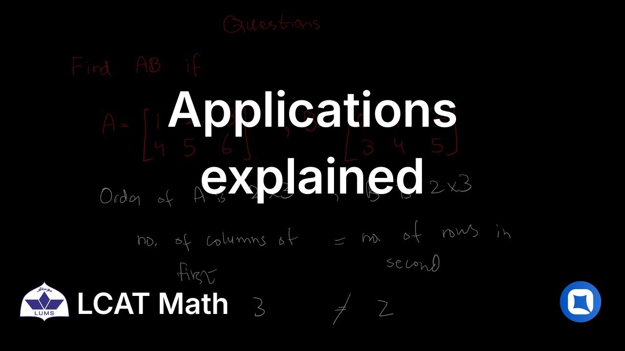 LUMS LCAT Math | 5.4 Applications | Qallam